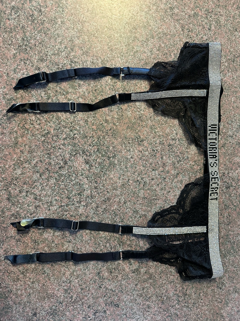 Victoria's Secret Black Lace Garter